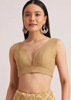Beige Khaddi Georgette Jaal Work Saree With Animal Bird Motifs