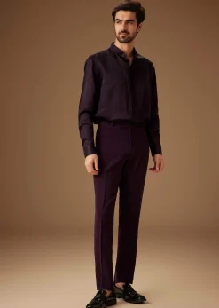 Black Cut Dana Work Indo Western Tuxedo