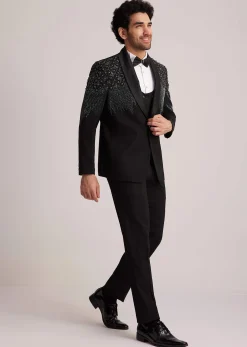 Black Embellished Tuxedo