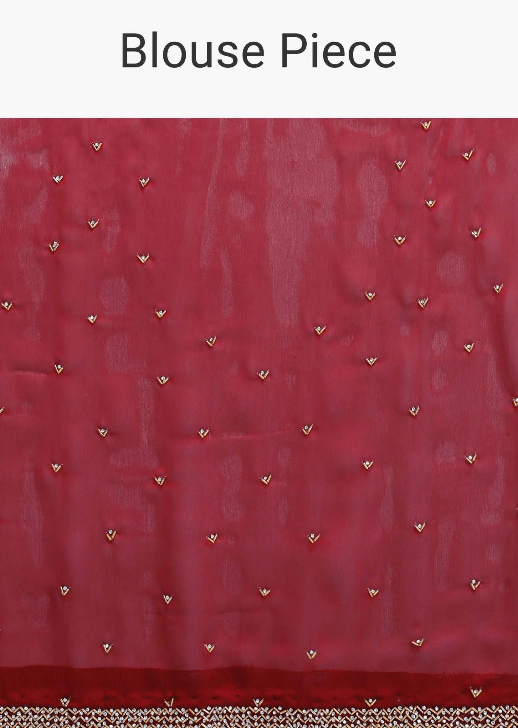 Black Jacquard Saree In Stone Embroidery With Unstitched Blouse