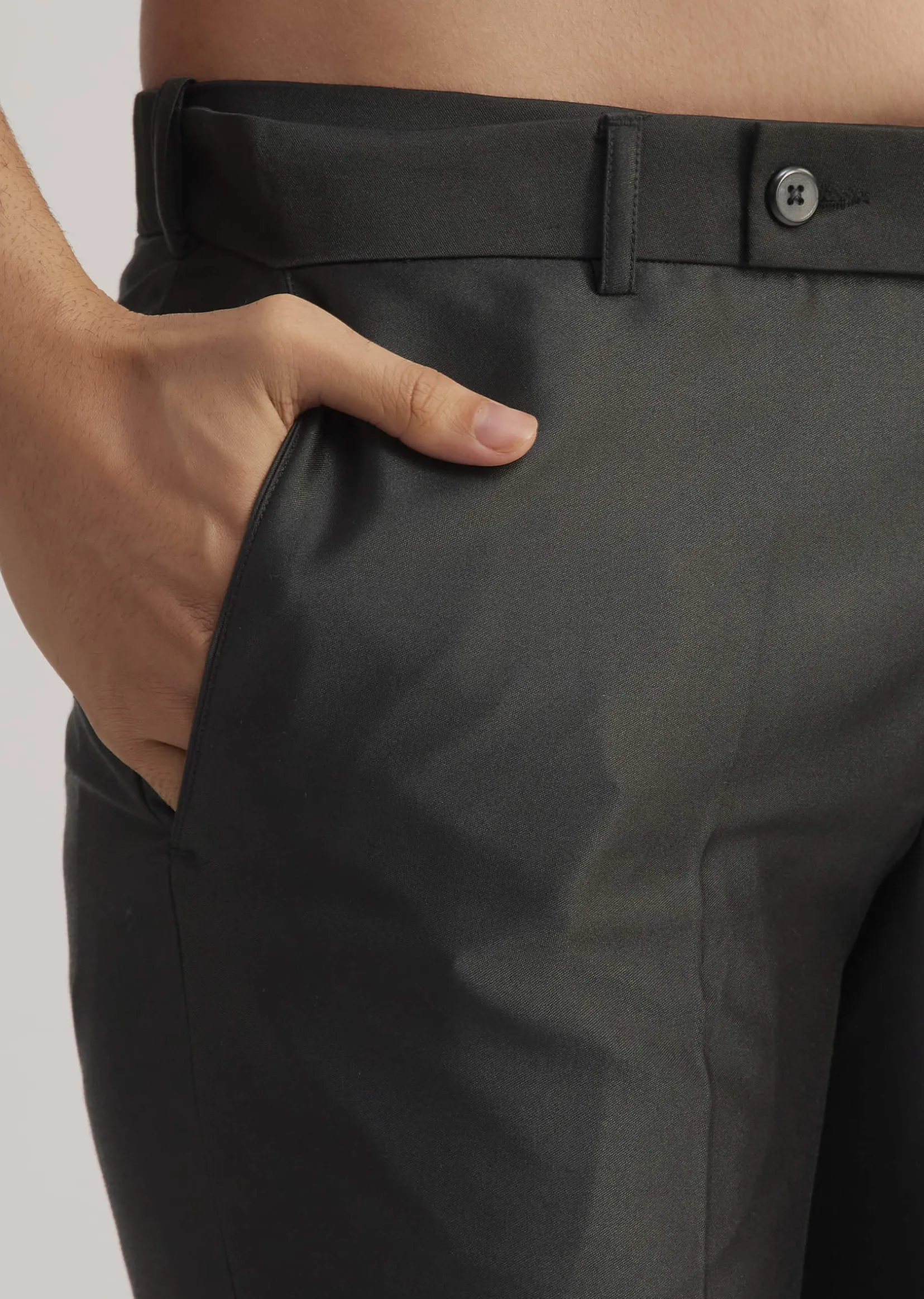 Black Jodhpuri Suit With Embellished Collar