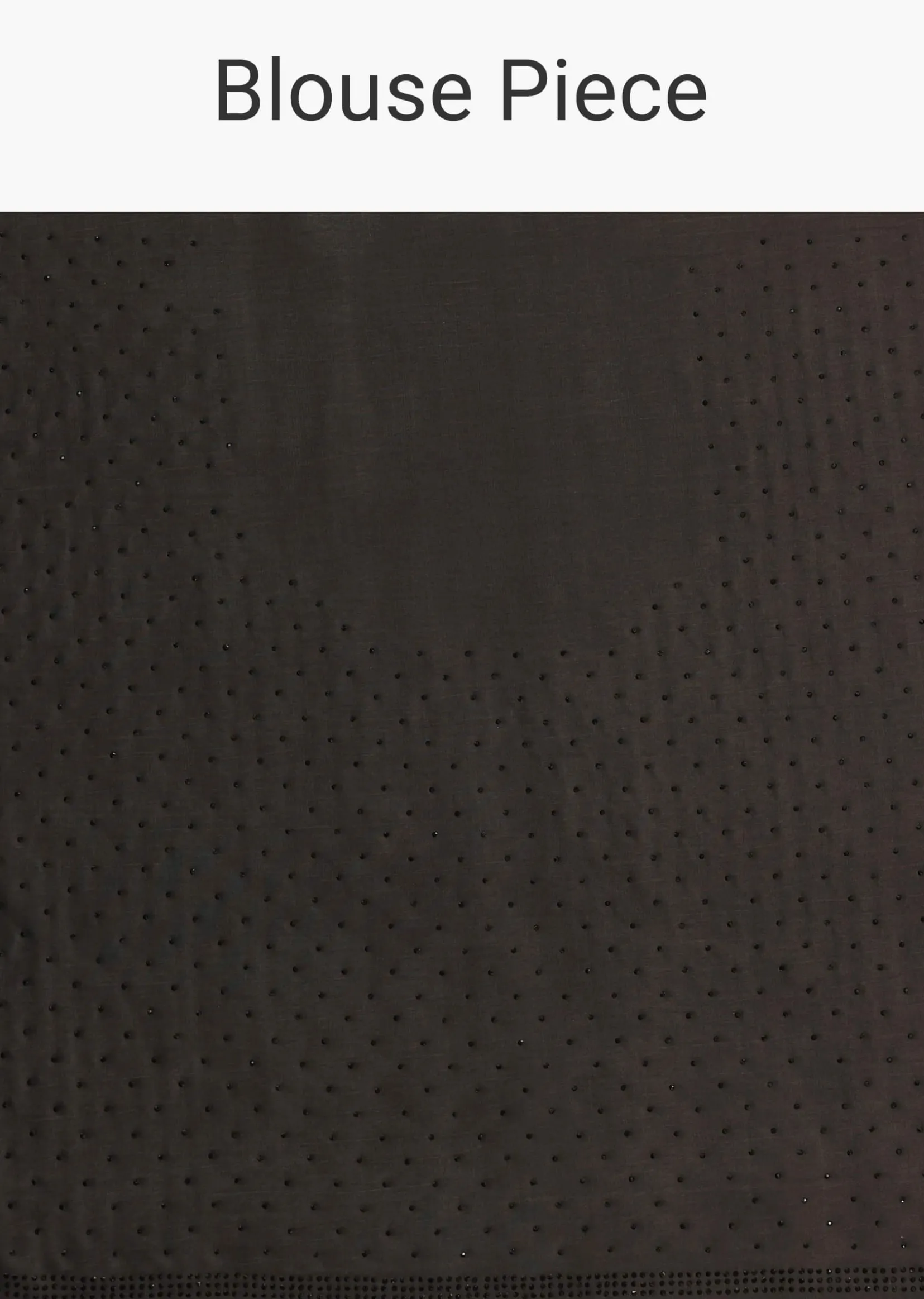 Black Satin Stone And Diamond Embroidered Saree