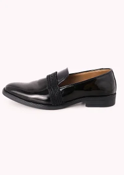 Black Textured Juttis
