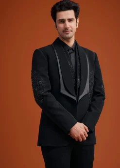 Black Tuxedo With Embroidery