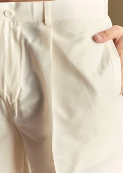 Blue Linen Kurta Set