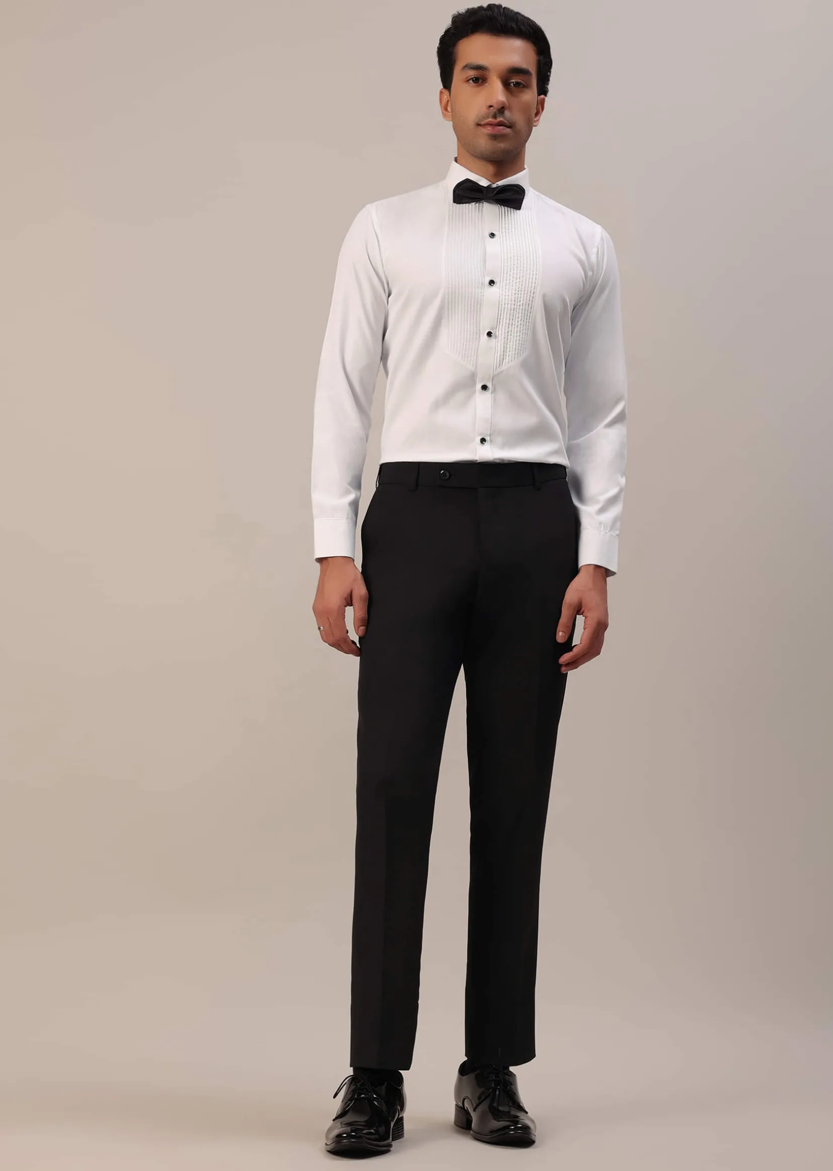 Bottle Green Crystal Studded Tuxedo Set In Polyester