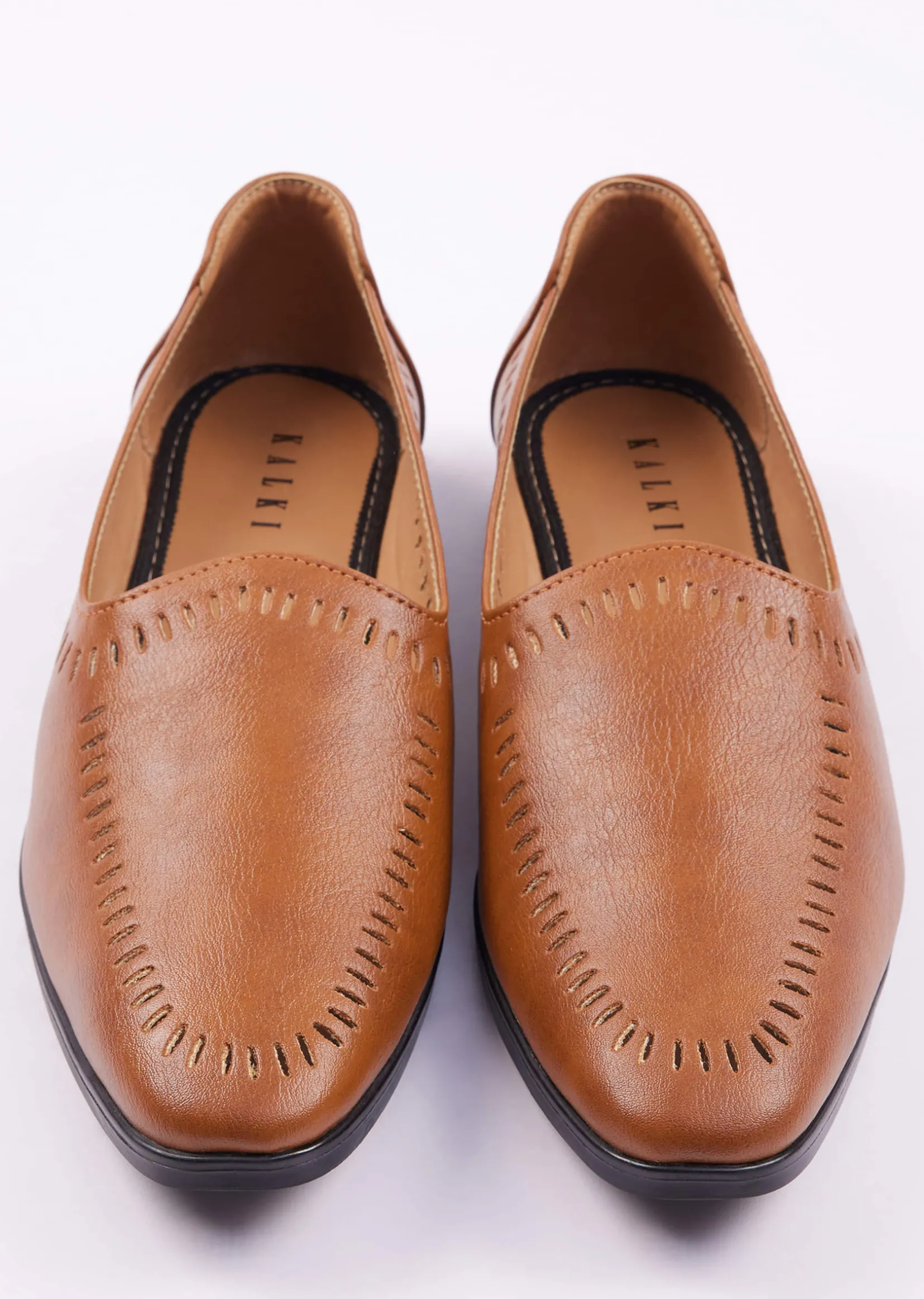 Classic Brown Ethnic Juttis For Men