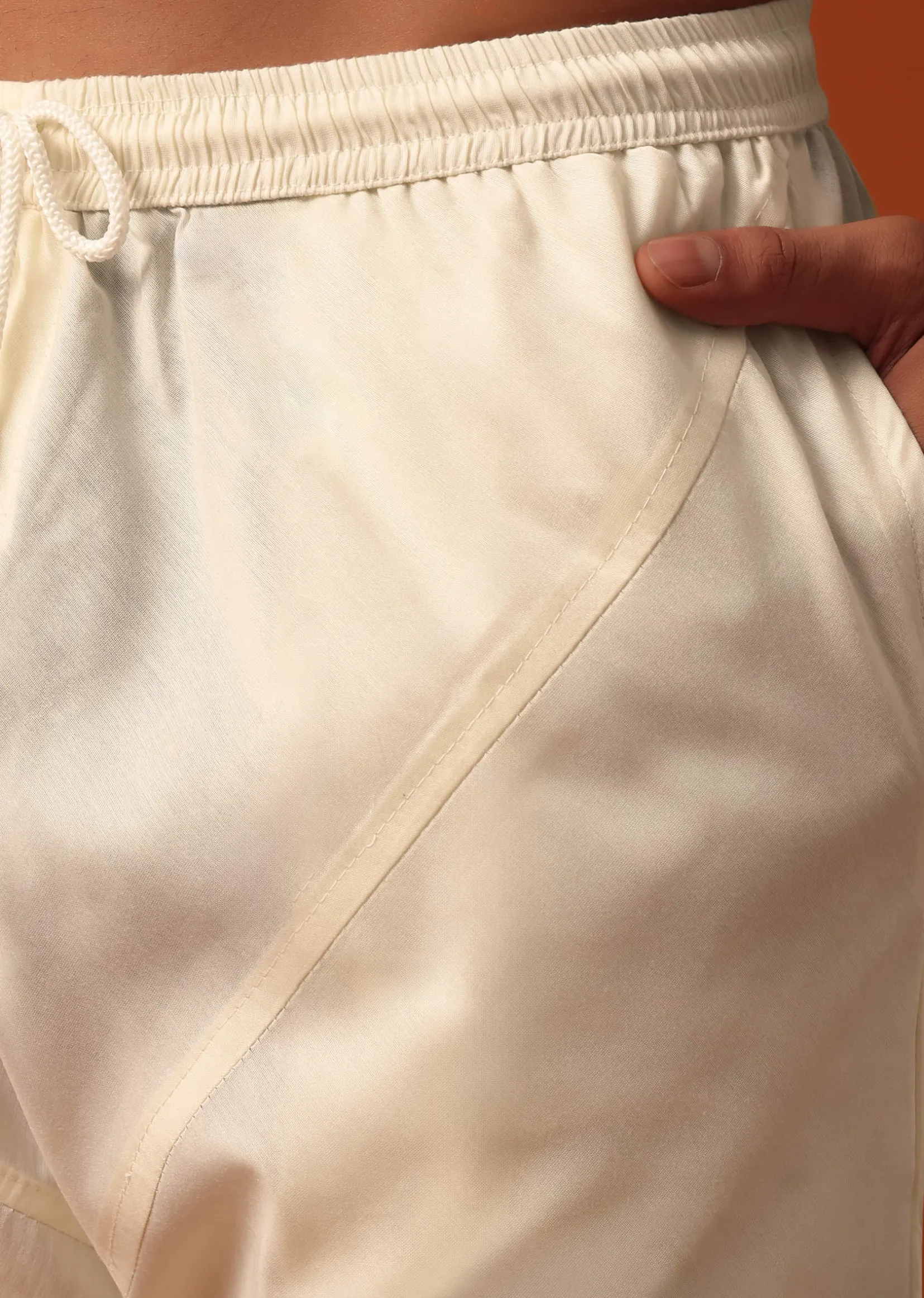 Classic White Neckline Embroidered Sherwani With Pashmina Dupatta