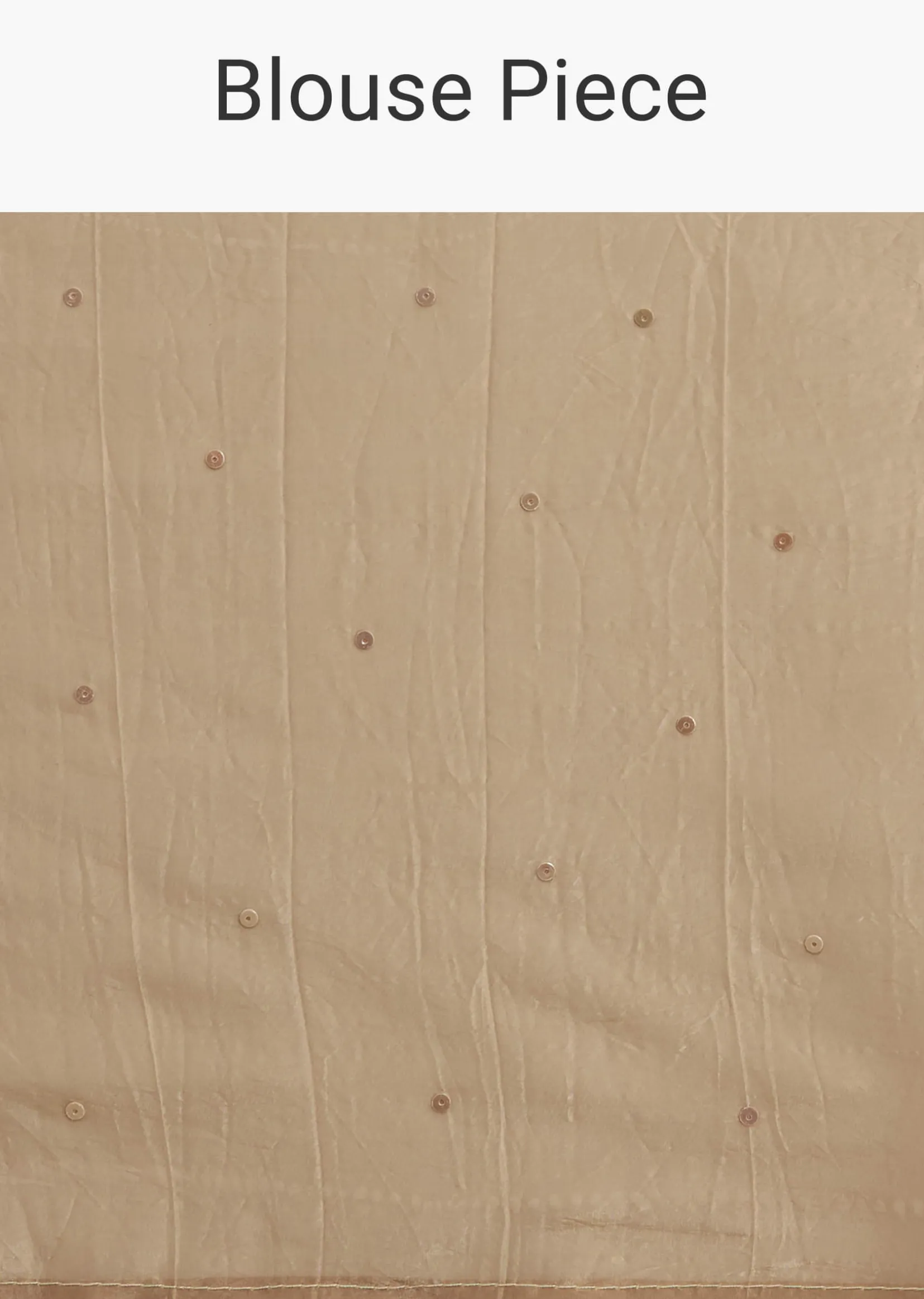 Coffee Brown Crushed Tissue Saree With Embroidered Scallop Border