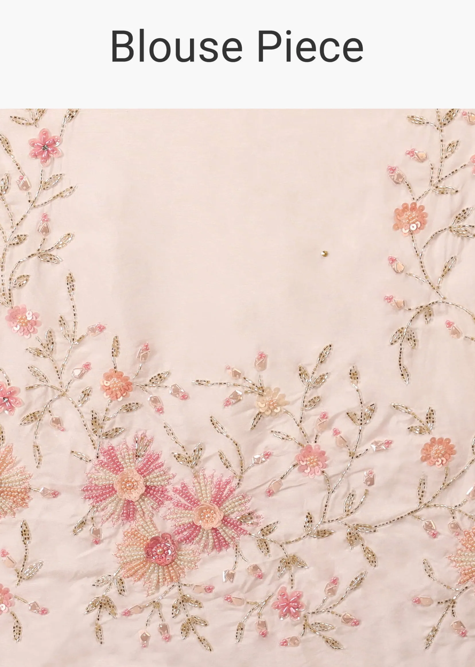 Daisy Dancer White Saree In Organza With 3D Floral Embroidery