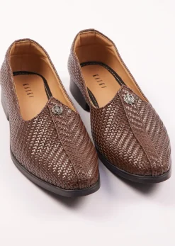 Ethnic Juttis For Men In Dark Brown