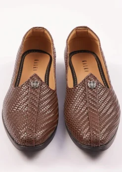 Ethnic Juttis For Men In Dark Brown