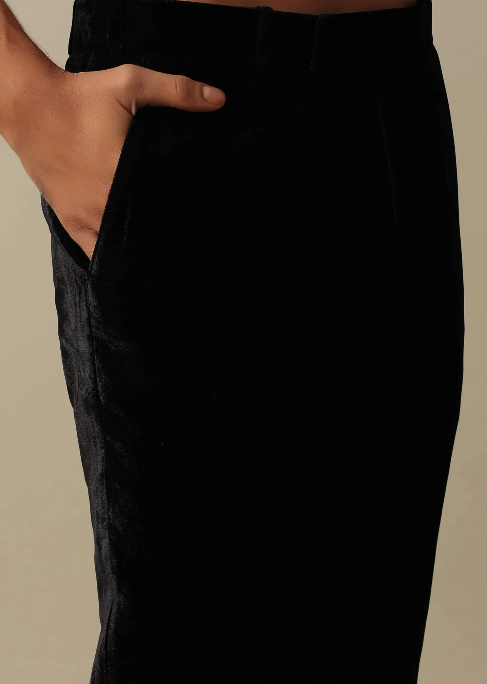 Exquisite Black Indowestern Set