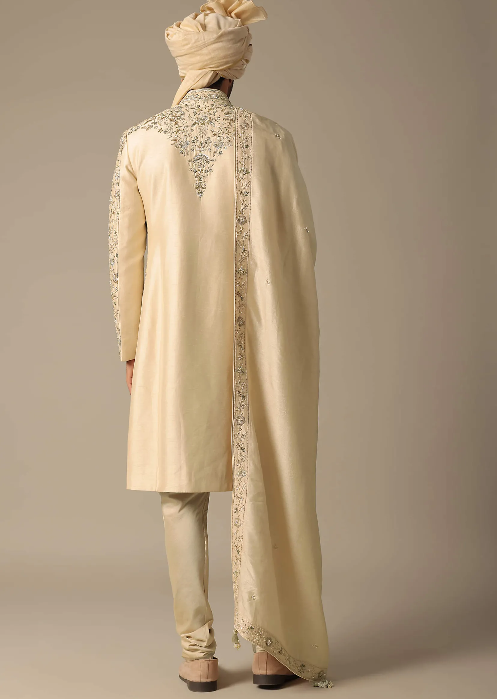 Golden Grandeur Sherwani Set