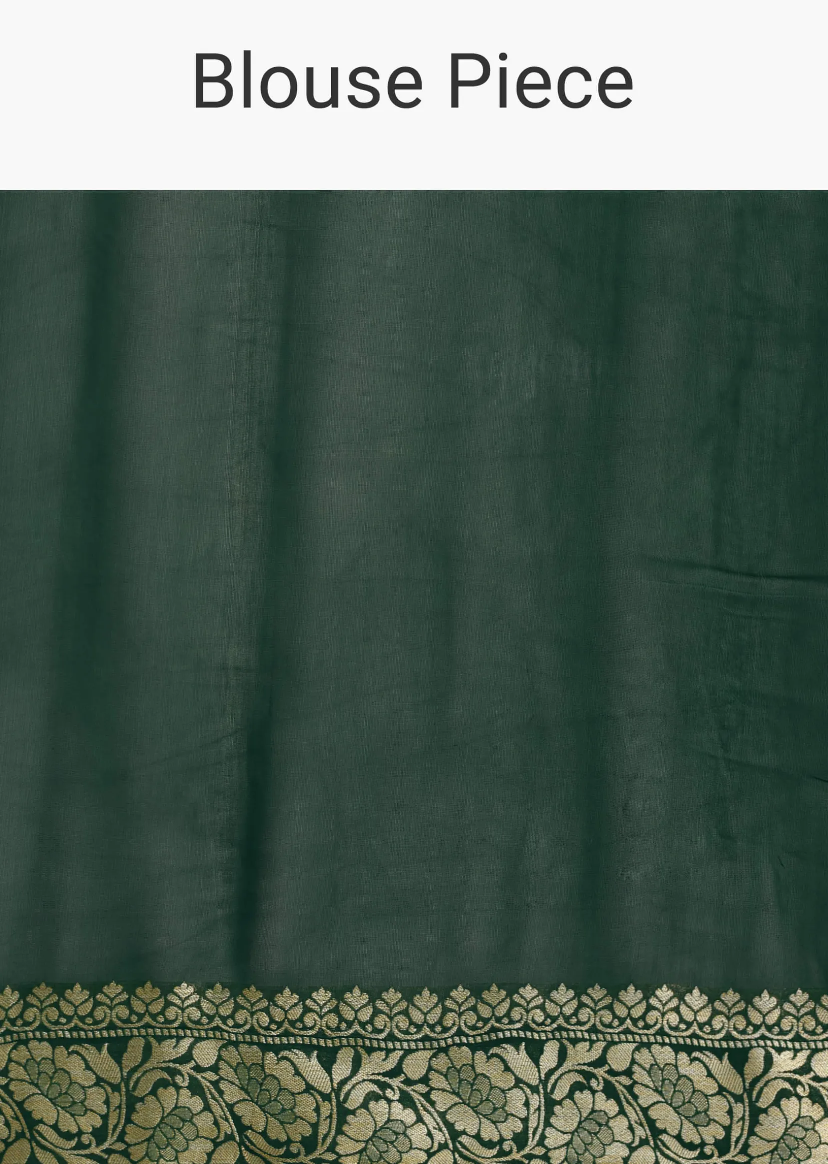 Green Khaddi Georgette Bandhani Saree With Zari Jaal Motif Weave