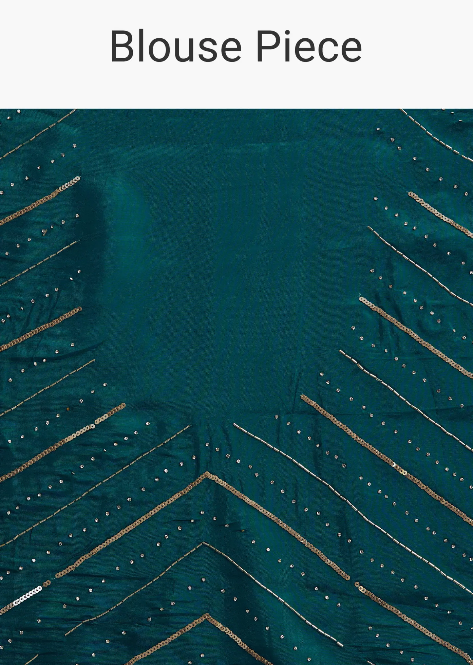 Green Shaded Tissue Saree With Cutwork Scallop Border