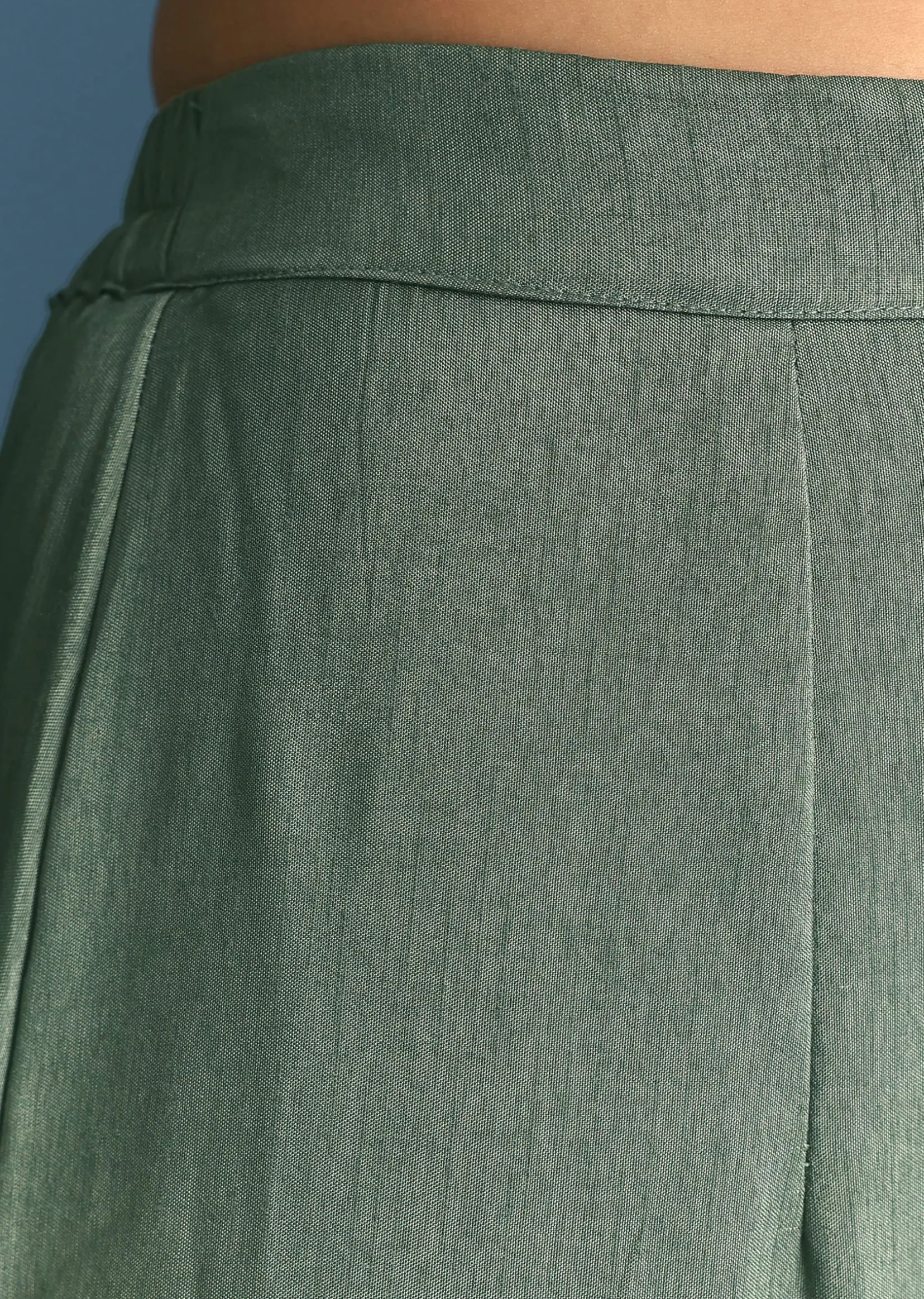 Green Silk Kurta Set With Moti And Cutdana Sharara