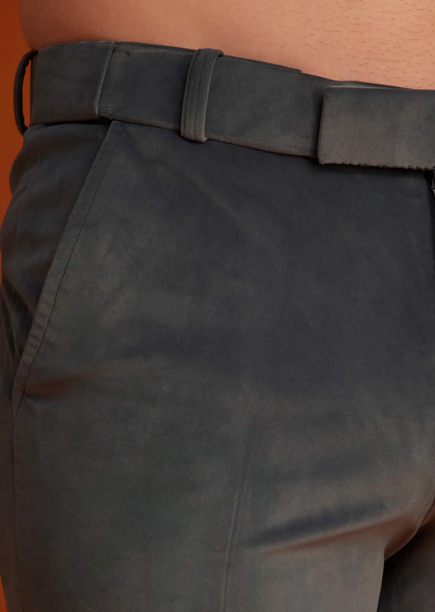 Grey Bandhgala With Embroidered Crest