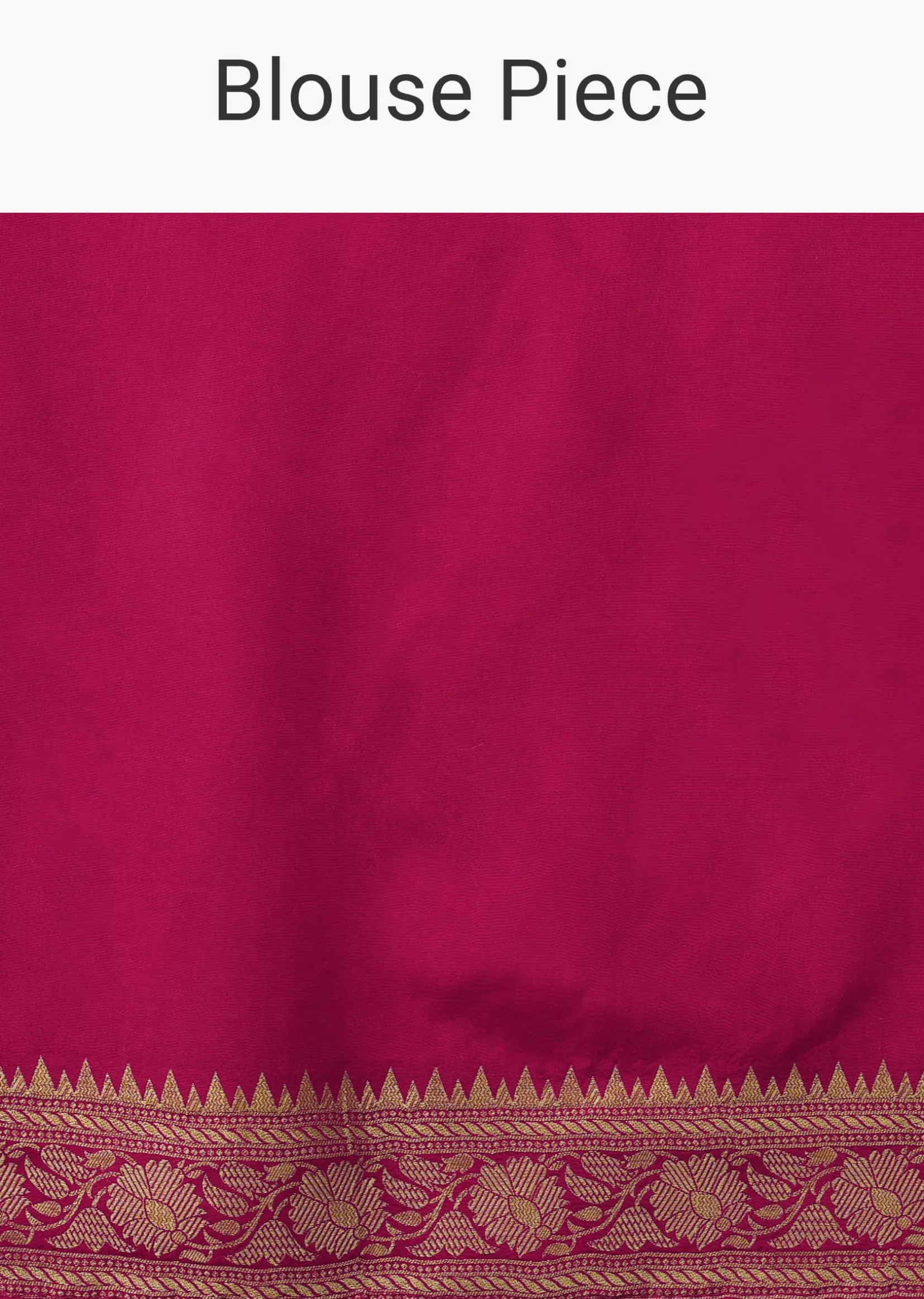 Hot Pink Dola Silk Banarasi Saree With Bandhani Waeve