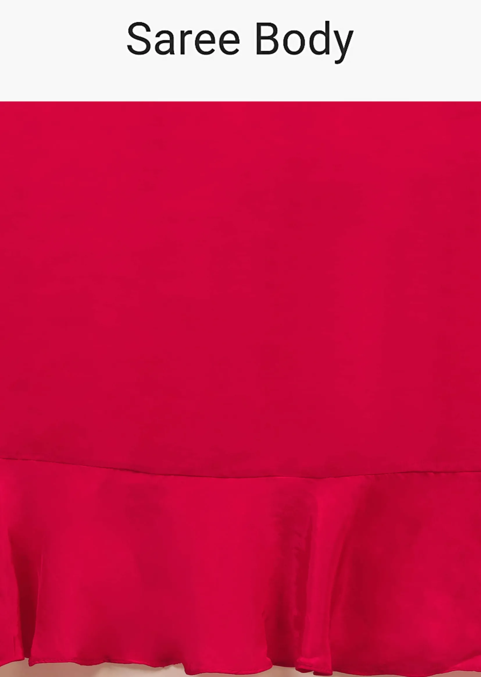Hot Pink Saree With Ruffle Pallu, Stone Embellished Belt And A Ruffle Blouse With Side Cut Outs