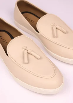 Ivory Vegan Leather Tassel Jutti