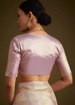 Lavender Kanjivaram Silk Saree