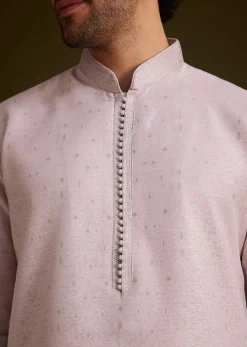 Lilac Embroidered Kurta Set