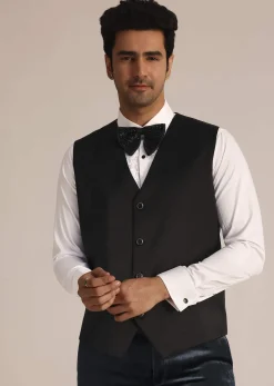 Metallic Grey Velvet Suit With Zardosi Detailing