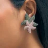 Multicolour Dazzling Diamond Danglers In Mix Metal