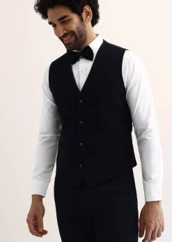 Navy Blue Intricate Embroidered Tuxedo