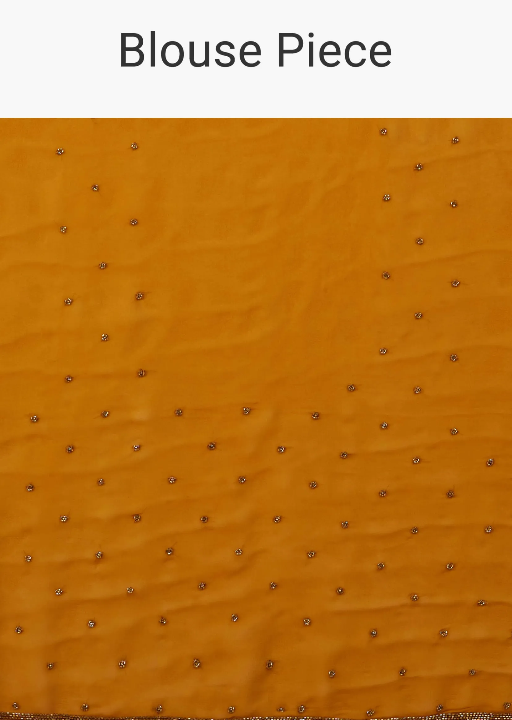 Ocher Yellow Festive Saree Kashmiri Embroidered In Georgette
