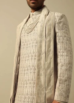 Opulent Gold Embroidered Sherwani Set