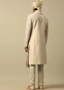 Opulent Gold Embroidered Sherwani Set