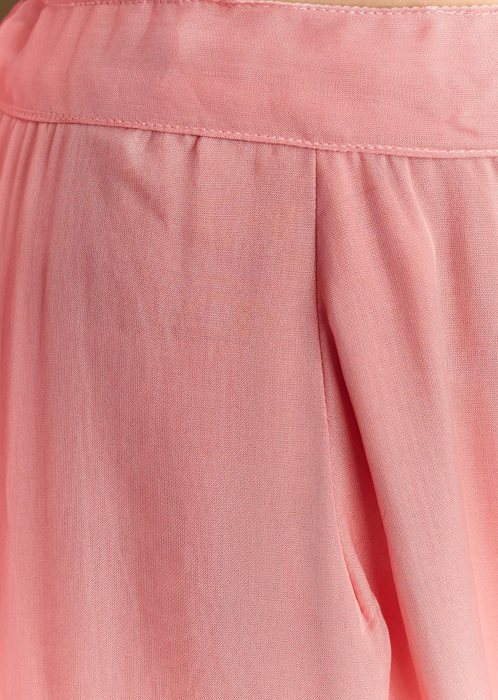Pastel Pink Chanderi Sharara Suit With Cut Dana Sequins