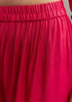 Pink Banarasi Kurta Set with Mirror Work