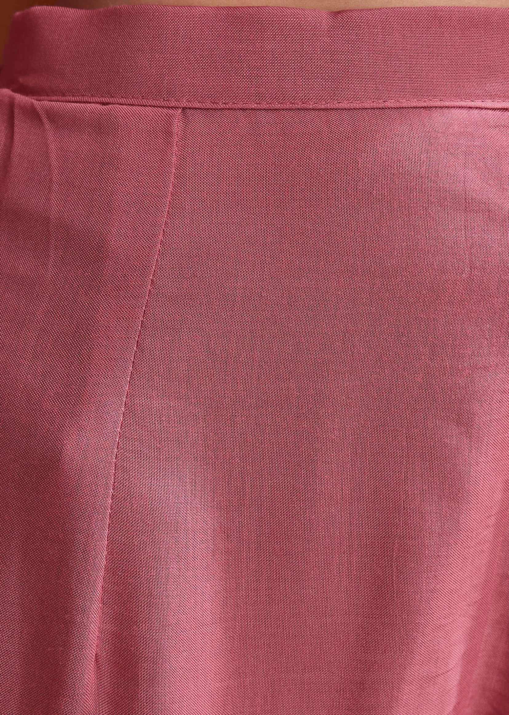 Pink Chinon Anarkali Suit With Moti And Stone Work