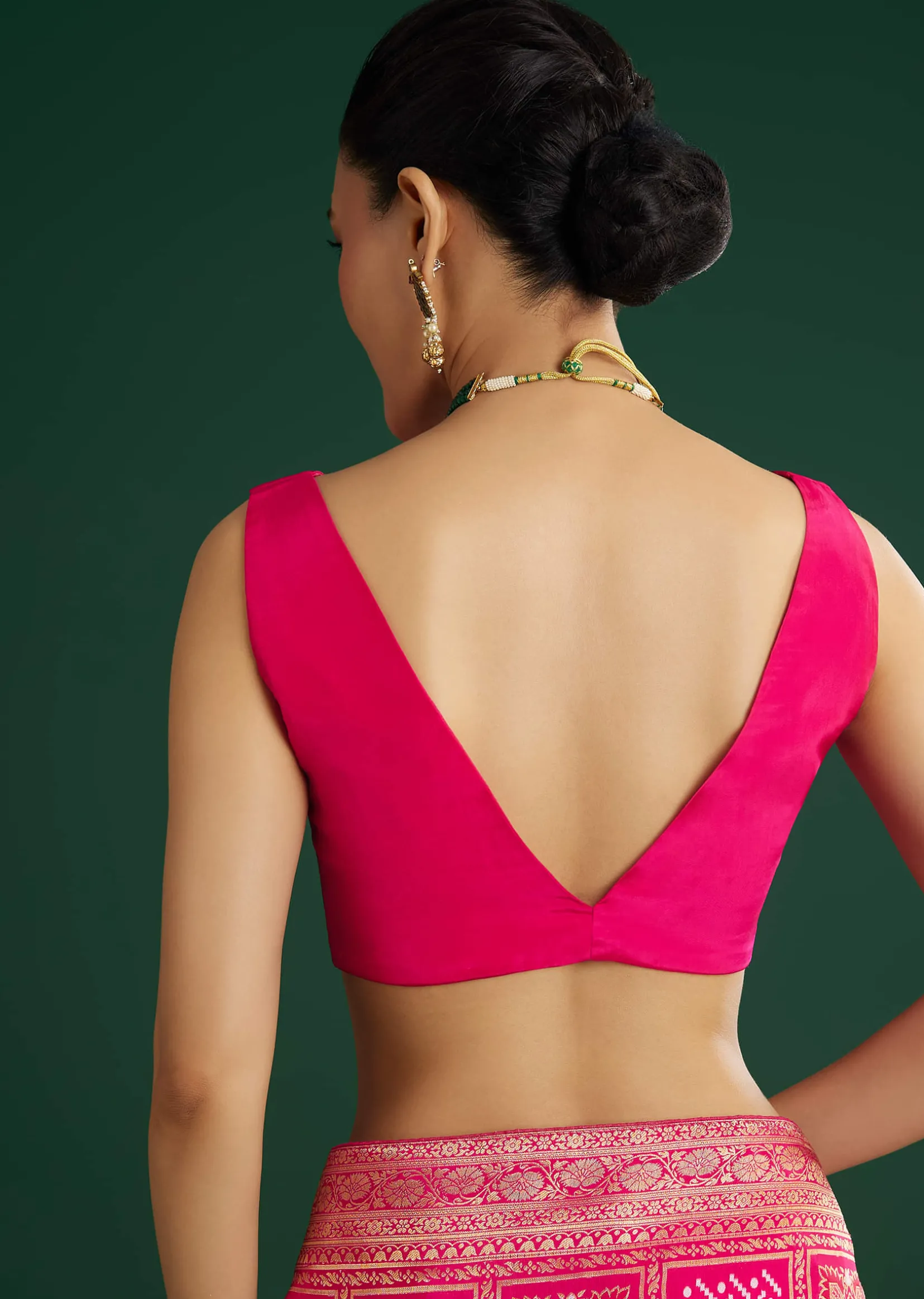 Pink Dola Silk Saree With Woven Patola