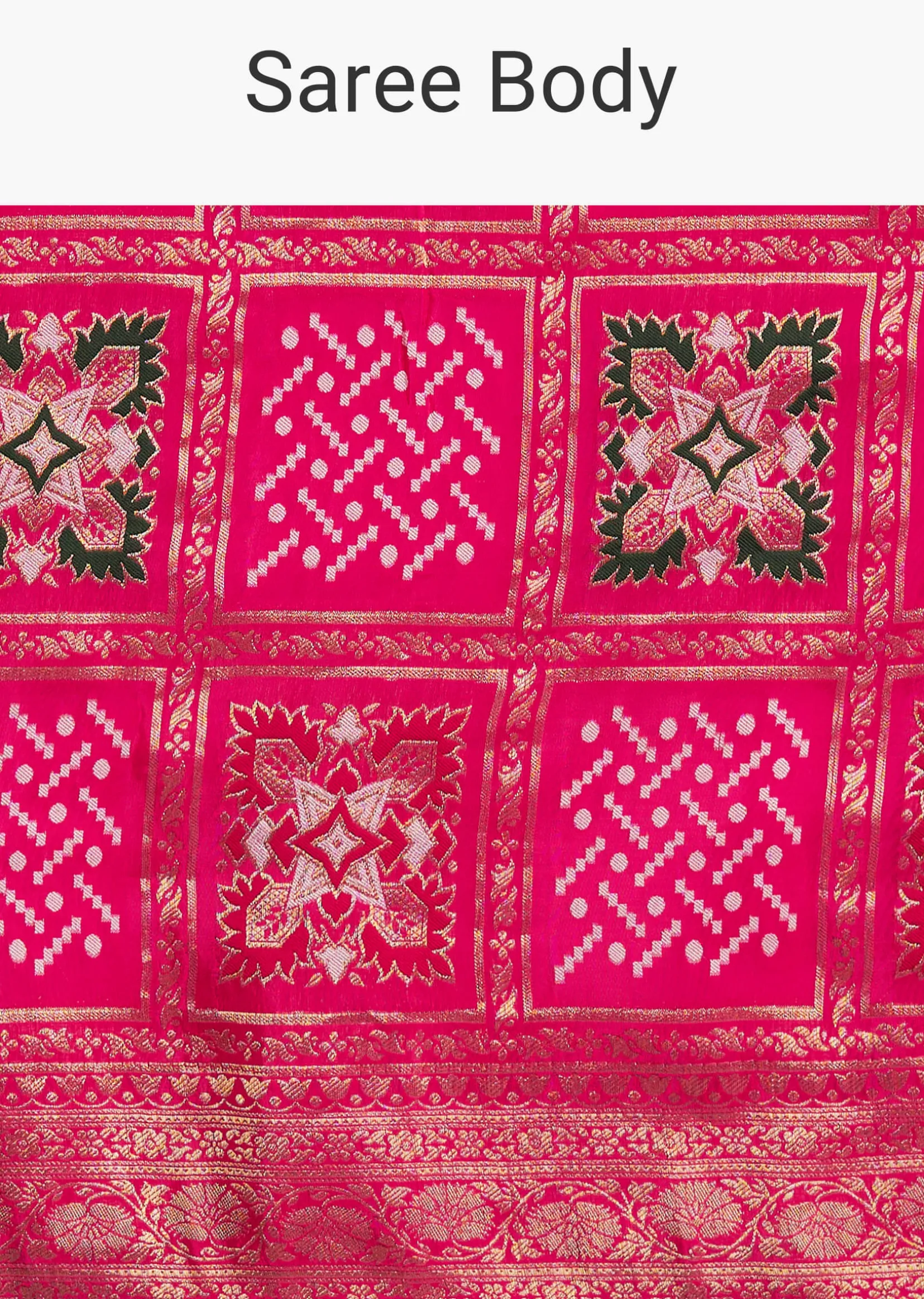 Pink Dola Silk Saree With Woven Patola