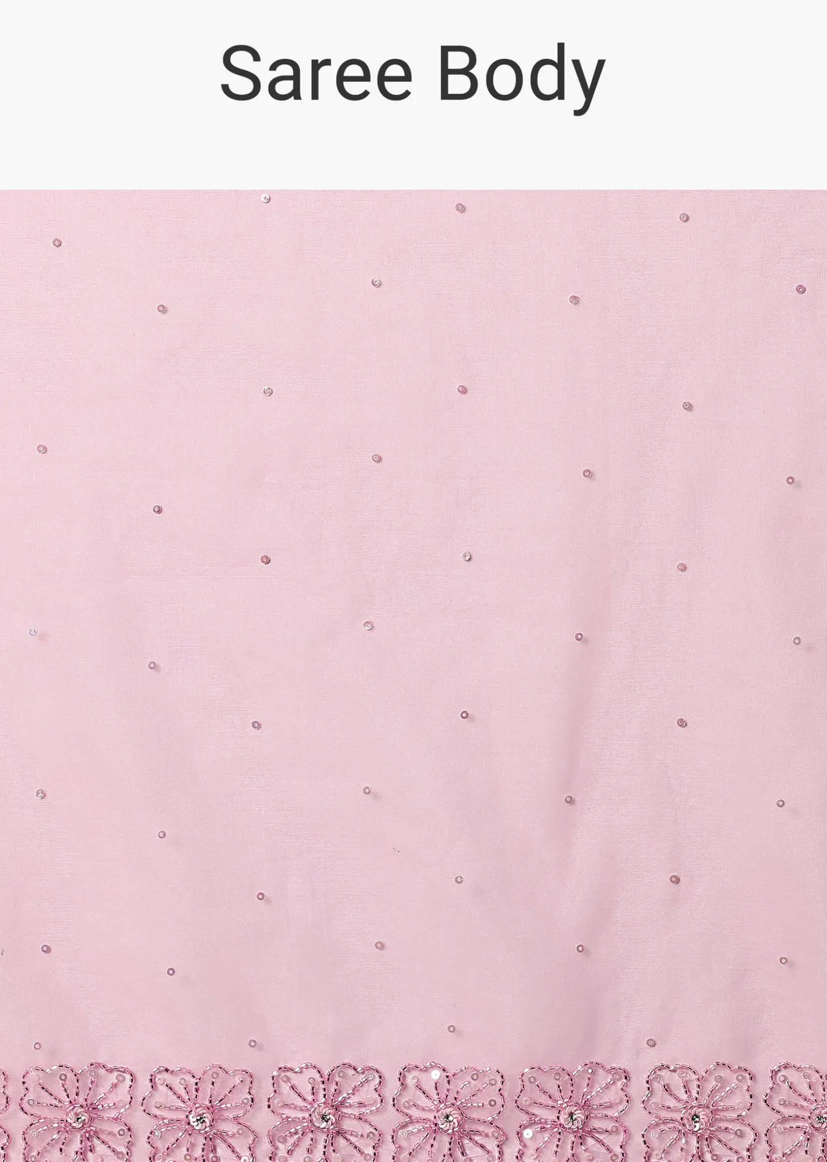 Pink Embroidered Organza Saree With Unstitched Blouse