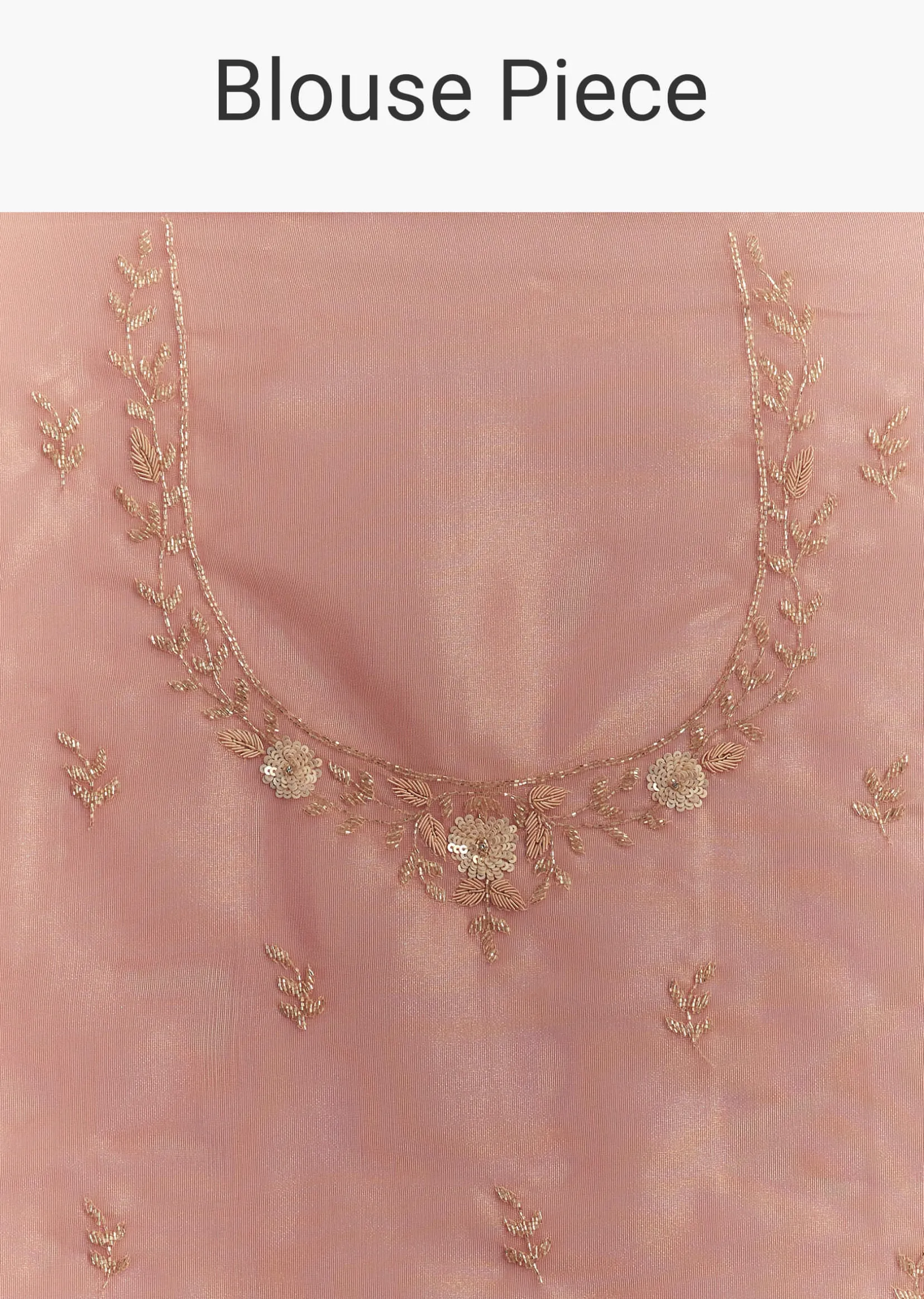 Pink Glass Tissue Sareee With Embroidered Scallop Border