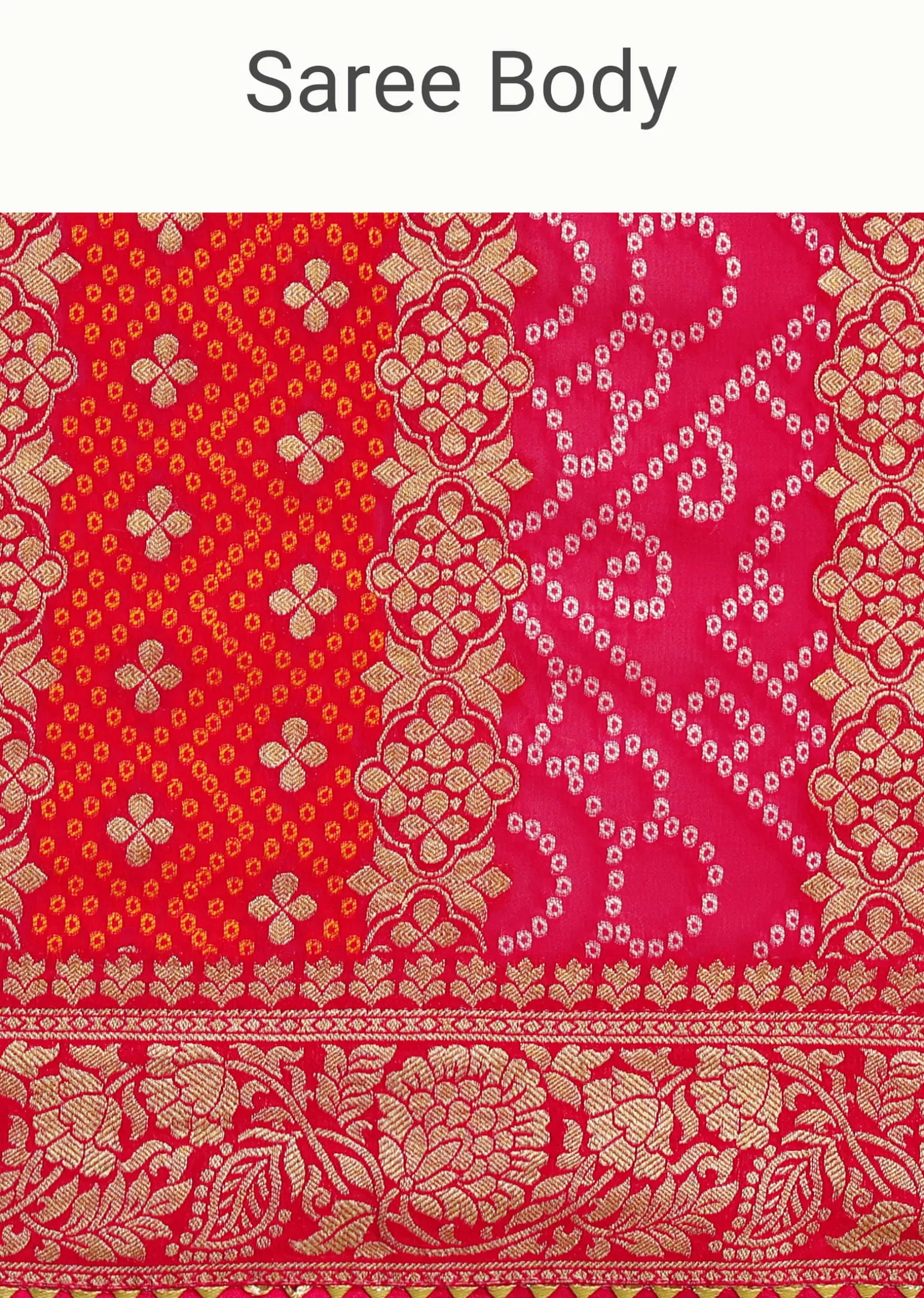 Pink Khaddi Georgette Saree With Gotta Patti Border And Unstitched Blouse