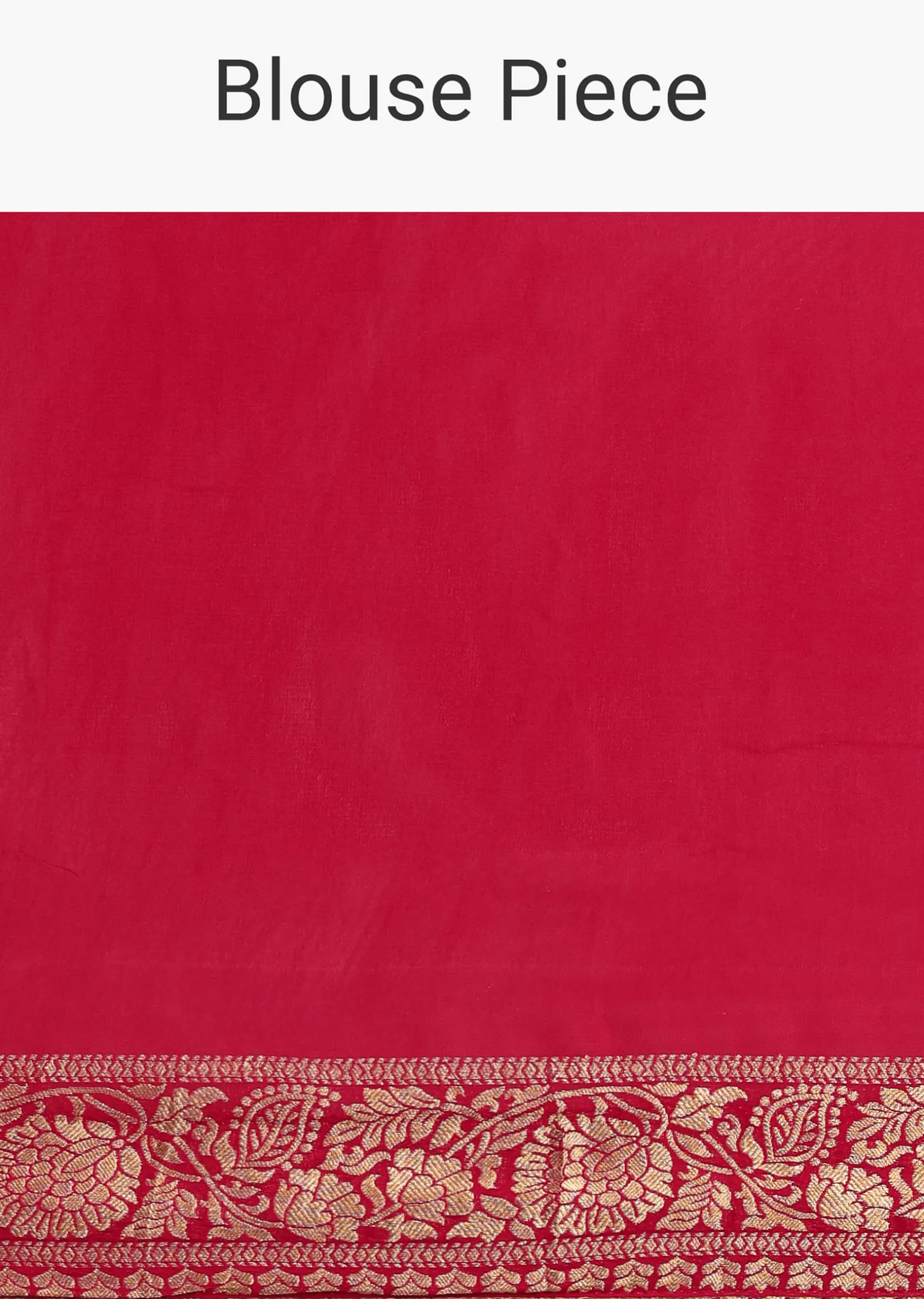 Pink Khaddi Georgette Saree With Gotta Patti Border And Unstitched Blouse