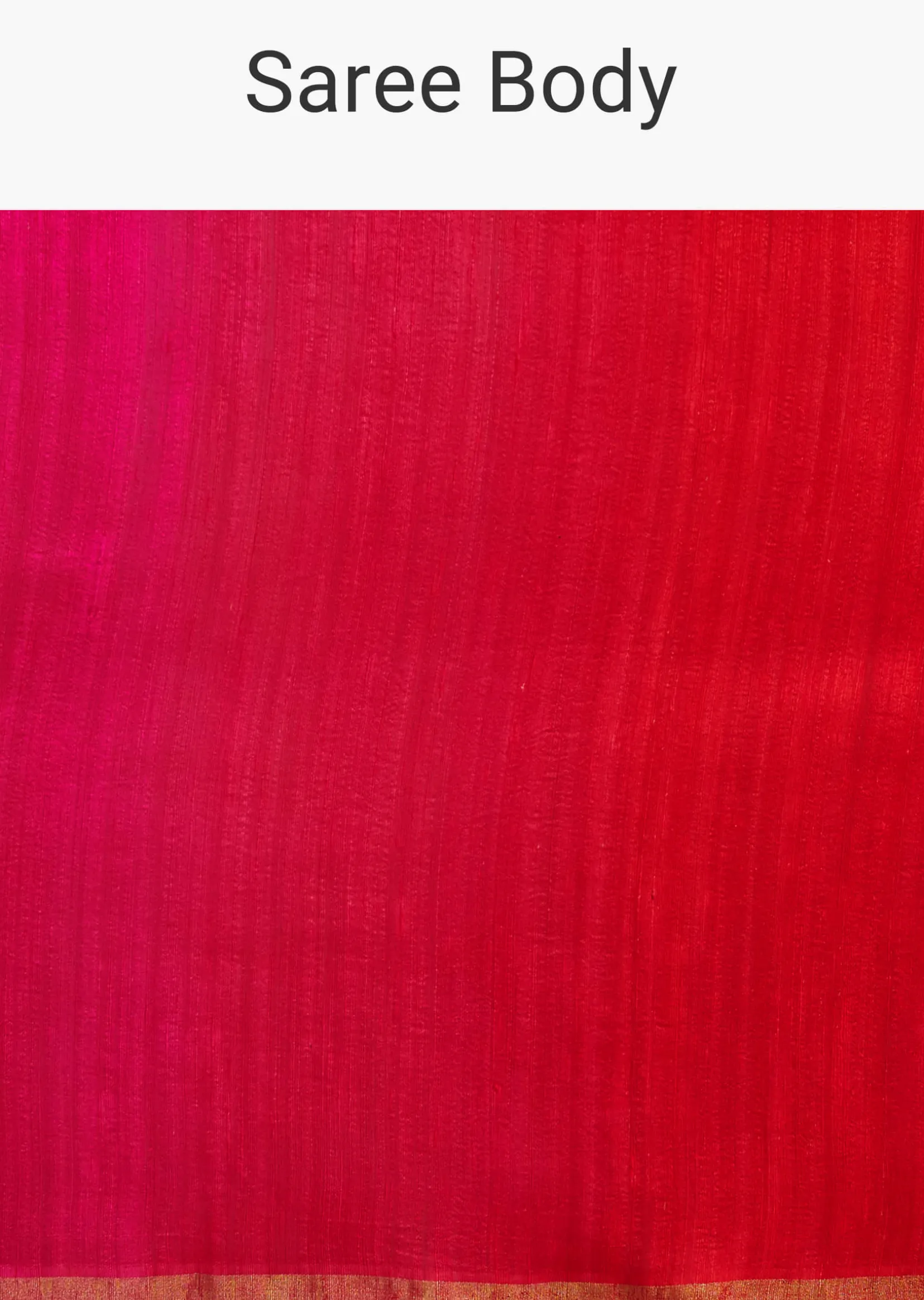 Pink Red Kora Silk Handloom Saree With Woven Traditional Motif
