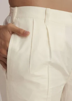 Pink Silk Blend Kurta With Pintuck Detailing