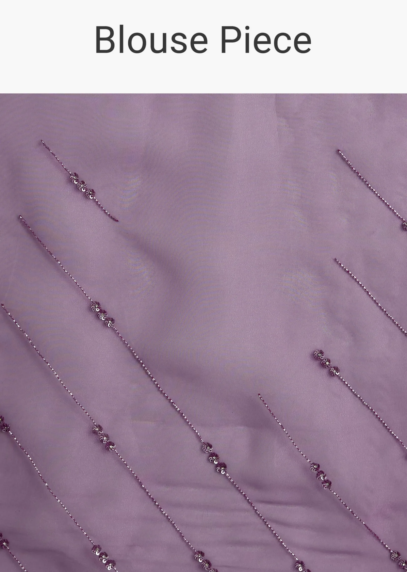 Plum Purple Shaded Organza Saree With Cutdana And Sequin Embroidery