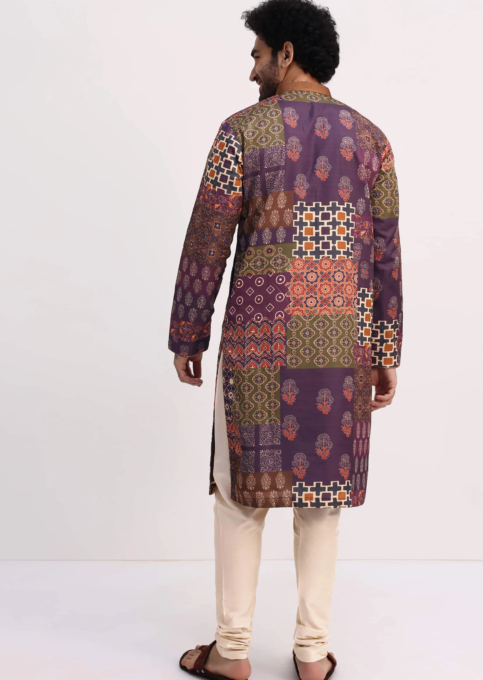 Printed Multicolor Kurta Pyjama Set