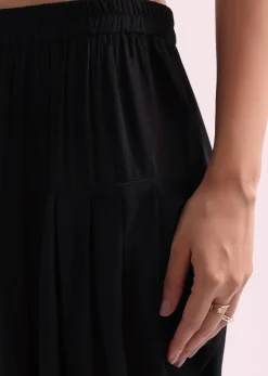 Printed With Embroidery Black Kurta Dhoti Set With Potali