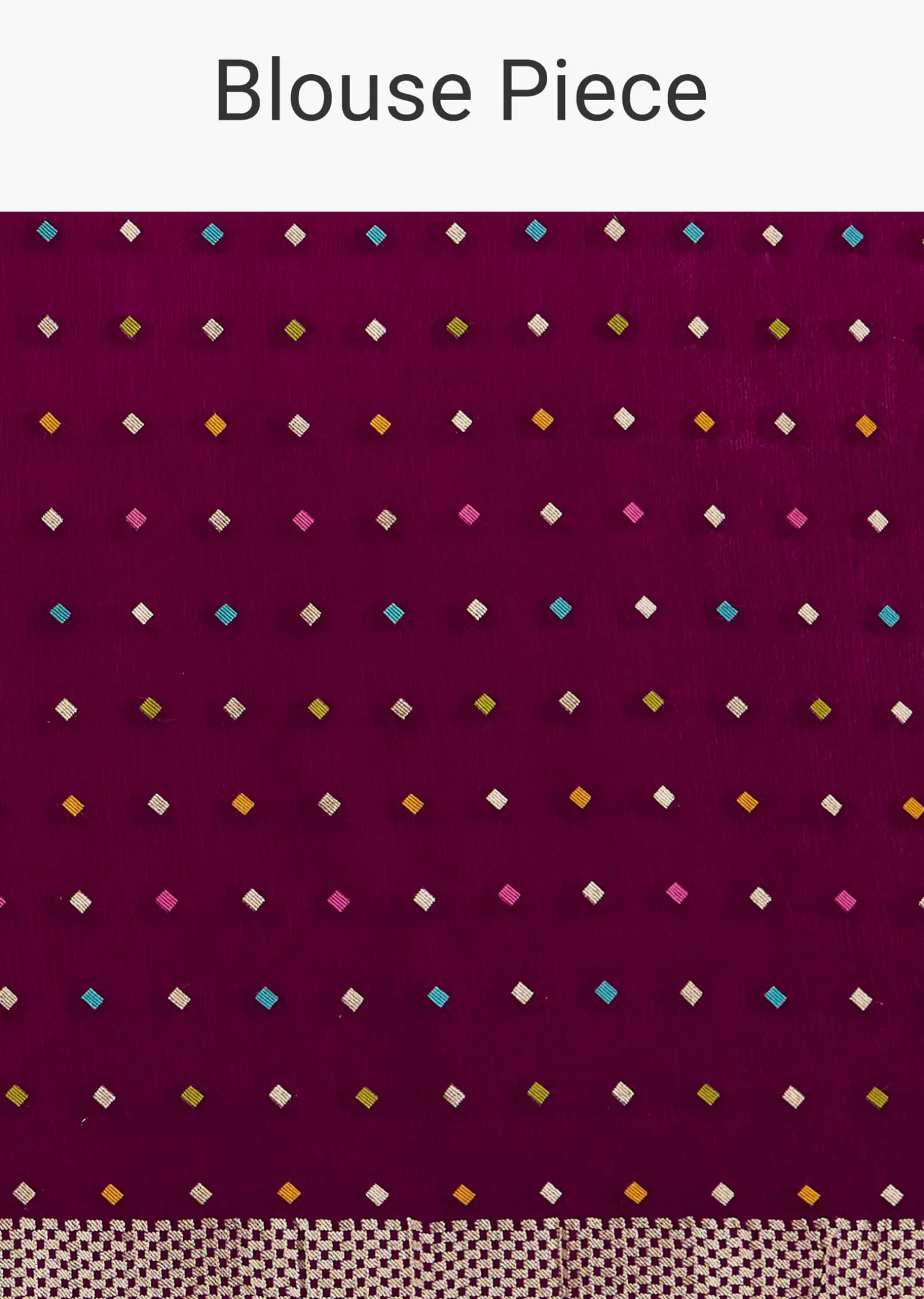 Purple Leaf woven Saree With Linear Pattern Accents