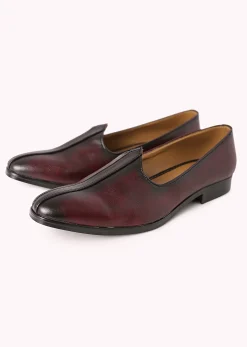 Purple Shaded Juttis with Block Heels