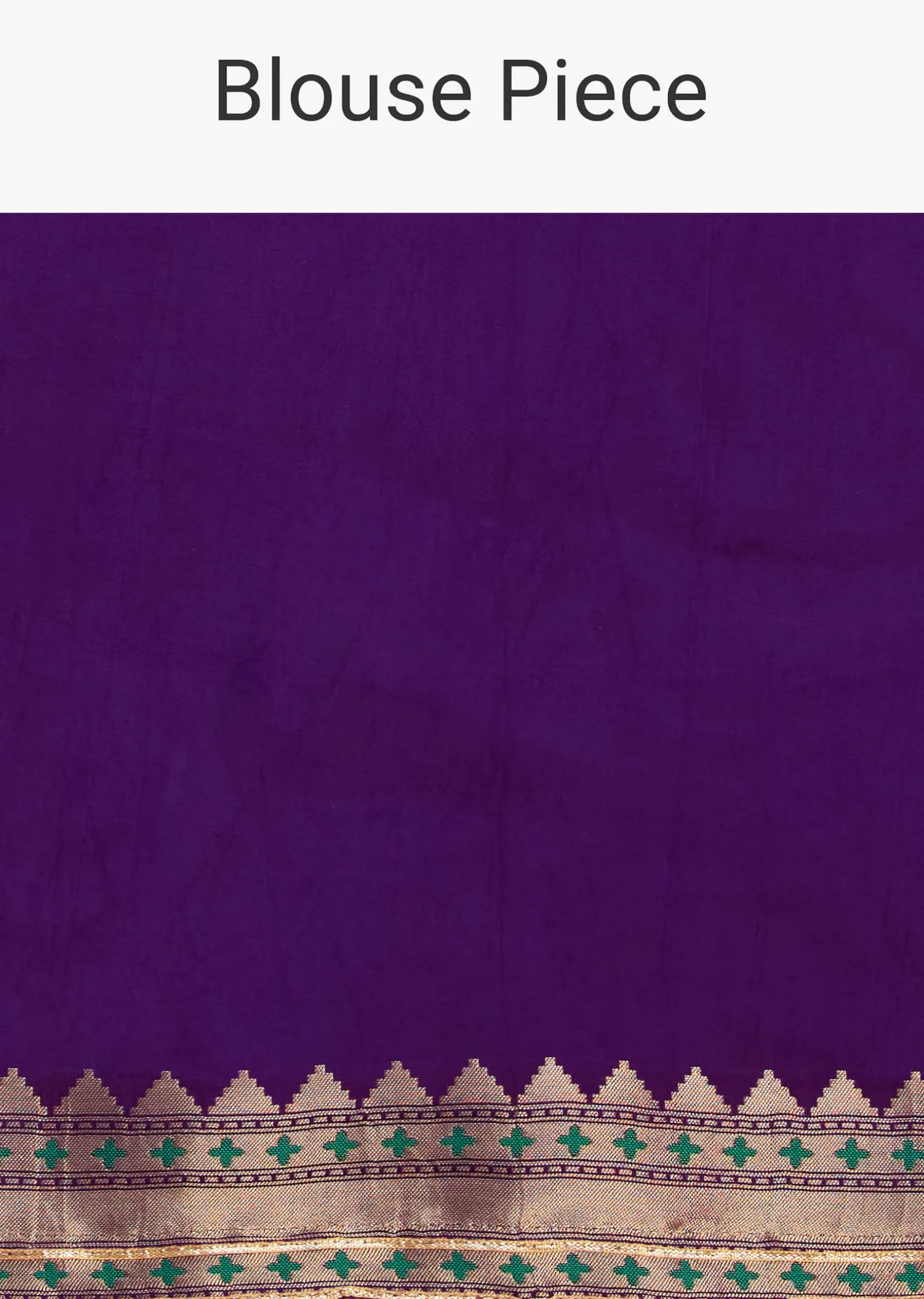 Purple Silk Woven Bandhani Saree With Paithani Border Pallu And Unstitched Blouse